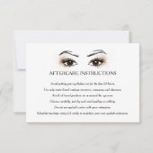Anleitung zur Eyelash-Erweiterung Brow-Bar Afterca Einladung (Vorderseite)