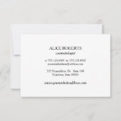 Anleitung zur Eyelash-Erweiterung Brow-Bar Afterca Einladung (Rückseite)