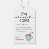 Anleitung zur Hot Chocolate Bomb Geschenkanhänger (Vorderseite)