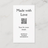 Anleitung zur Kerzenpflege Wachs melt add q r code Begleitkarte (Vorderseite)