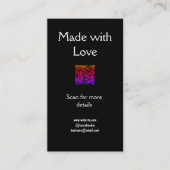 Anleitung zur Kerzenpflege Wachs melt add q r code Begleitkarte (Vorderseite)