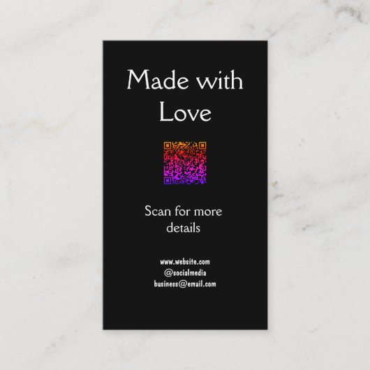 Anleitung zur Kerzenpflege Wachs melt add q r code Begleitkarte (Vorderseite)