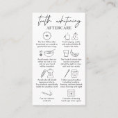 Anleitung zur Minimalistischen Teesteckpflege Visitenkarte (Vorderseite)