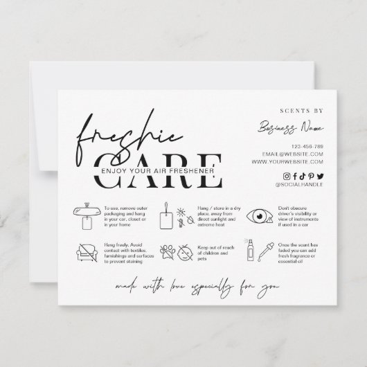 Anleitung zur Minimalistischen Verbreitung von Fre Dankeskarte (Vorderseite)