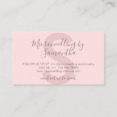 Anleitung zur Nachbehandlung mit rosa Tone Visitenkarte (Vorderseite)