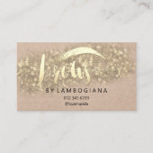 Anleitung zur Nachsorge Brow Microblade Kraft Visitenkarte (Vorderseite)