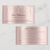 Anleitung zur Nachsorge EyelashRose Strings Lux Visitenkarte (Vorne/Hinten)