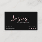 Anleitung zur Nachsorge für Lash-Erweiterungen Mod Visitenkarte (Vorderseite)