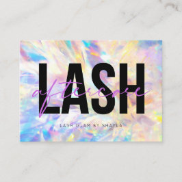 Anleitung zur Nachsorge für Lash-Erweiterungen Visitenkarte