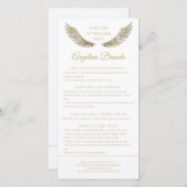 Anleitung zur Nachsorge für Lash Glitzer Wings Dankeskarte (Vorne/Hinten)