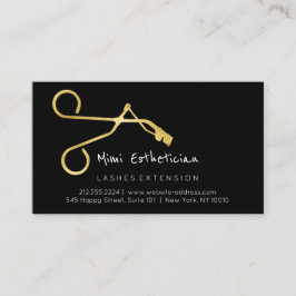 Anleitung zur Nachsorge Lash Curve Gold Black Visitenkarte