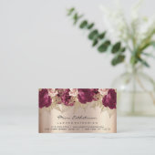 Anleitung zur Nachsorge Lash Rose Gold Florals WEL Visitenkarte (Stehend Vorderseite)