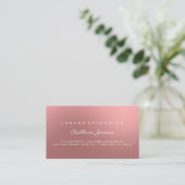 Anleitung zur Nachsorge Lash Rose Gold Sparkling Visitenkarte (Stehend Vorderseite)