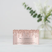 Anleitung zur Nachsorge Lash Rose Gold Tropfen 3D Visitenkarte (Stehend Vorderseite)