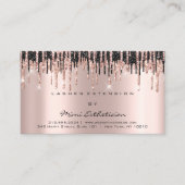 Anleitung zur Nachsorge Lash Rose Gold Tropfen Bla Visitenkarte (Vorderseite)