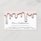 Anleitung zur Nachsorge Lash Rose Gold Tropfen Lux Visitenkarte (Vorderseite)