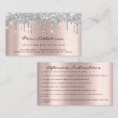 Anleitung zur Nachsorge Lash Rose Spark ConfettGra Visitenkarte (Vorne/Hinten)