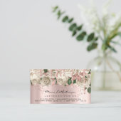 Anleitung zur Nachsorge Lash Rose Tropfen Weiße Ro Visitenkarte (Stehend Vorderseite)