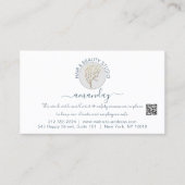 Anleitung zur Nachsorge Lash White Logo QR CODE Visitenkarte (Vorderseite)