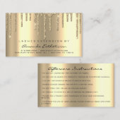 Anleitung zur Nachsorge Lashes Extension Dips Spar Visitenkarte (Vorne/Hinten)