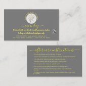 Anleitung zur Nachsorge Lashes Gold Logo QR CODE Visitenkarte (Vorne/Hinten)