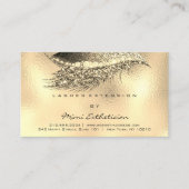 Anleitung zur Nachsorge Lashes Metallic Gold Lux Visitenkarte (Vorderseite)