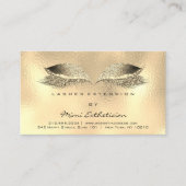 Anleitung zur Nachsorge Lashes Metallic Gold Visitenkarte (Vorderseite)