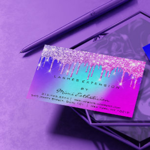 Anleitung zur Nachsorge Lashes Pink Tropfens Holog Visitenkarte