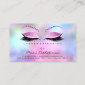 Anleitung zur Nachsorge Lashes Studio Pink Small Visitenkarte (Vorderseite)