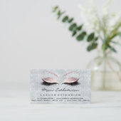 Anleitung zur Nachsorge Lashes Studio Smoky Blue Visitenkarte (Stehend Vorderseite)