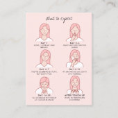 Anleitung zur Nachsorge und Anstellung von Lash/Br Visitenkarte (Vorderseite)