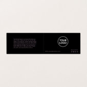 Anleitung zur Nachsorge und Erinnerung der Anstell Visitenkarten (Außenseite Aufgefaltet)