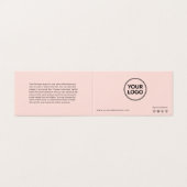 Anleitung zur Nachsorge und Erinnerung der Anstell Visitenkarten (Außenseite Aufgefaltet)