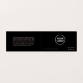 Anleitung zur Nachsorge und Erinnerung der Anstell Visitenkarten (Außenseite Aufgefaltet)