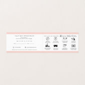 Anleitung zur Nachsorge und Erinnerung der Anstell Visitenkarten (Innenseite Aufgefaltet)