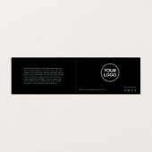 Anleitung zur Nachsorge und Erinnerung der Anstell Visitenkarten (Außenseite Aufgefaltet)