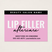 Anleitung zur Pflasterpflege für Mighty Pink Lip F (Vorderseite)