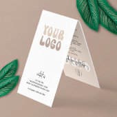 Anleitung zur Pflege künstlicher Nägel Retro Beige Visitenkarten