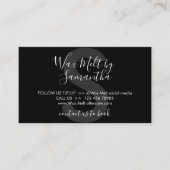 Anleitung zur Pflege von Schwarzfelsen Visitenkarte (Vorderseite)