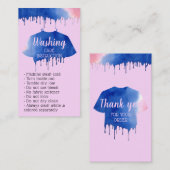 Anleitung zur Reinigung Kleidung Kleidung Lilac Visitenkarte (Vorne/Hinten)