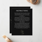 Anleitung zur Reinigung von Mystic Moon Sage Mitteilungskarte (Vorderseite/Rückseite Beispiel)