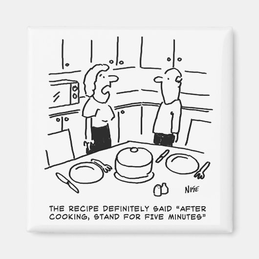 Anleitung zur Rezeption. Zuhause Kochen in einer K Magnet (Vorne)