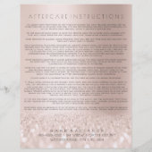 Anleitung zur Rose Electrolysis Wax Logo Flyer (Hinten)