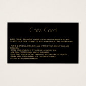 Anleitung zur Schmuckkarte mit dem Logo Schwarz (Vorderseite)