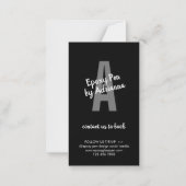 Anleitung zur schwarzen Pflege für Epoxy-Pen Mitteilungskarte (Rückseite)