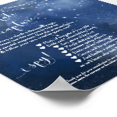 Anleitung zur Signatur der Starry Night Disposable Poster (Ecke)