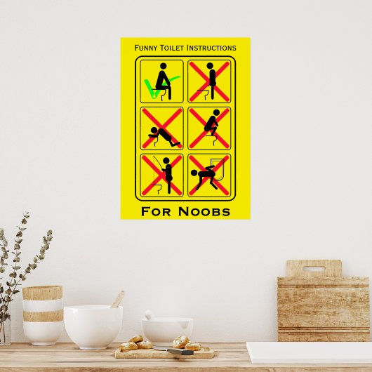 Anleitung zur Sonnentoilette Poster (Küche)