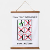 Anleitung zur Sonnentoilette Wandteppich Mit Holzrahmen (Vorderseite)