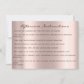 Anleitung zur Verlängerung der Lash-Nachsorge Blau Einladung (Rückseite)