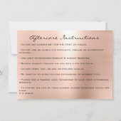 Anleitung zur Verlängerung der Lashes-Nachbehandlu Einladung (Rückseite)